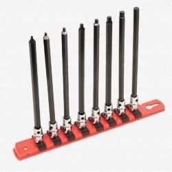 Hex 1/4" Drive Bit Socket Set 6" Long 3/32" - 1/4"