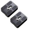(2 Packs) Fotasy 50mm Arca Swiss Plate, 50 mm QR Plate, Quick Release Plate, Small Arca Plate, Tripod Quick Release Plate fits Arca-Swiss Universal Standard Clamp for DSLR Camera Tripod Ballhead view 1
