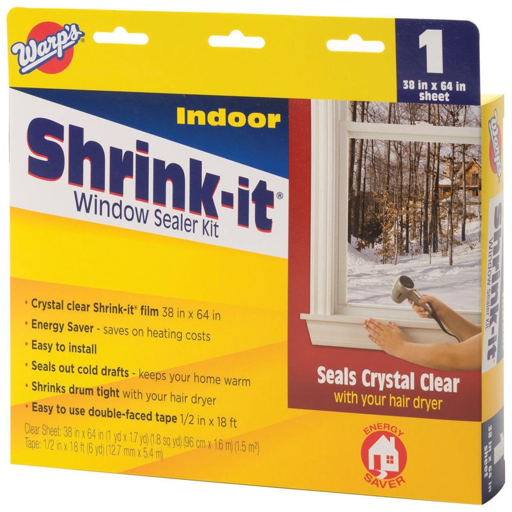 Warps SK-38 36" X 64" Clear Shrink Film Window Kits