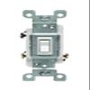 Leviton S02-01453-2WS White 15 Amp 1-Port 3-Way QuickPort Decora Insert view 1