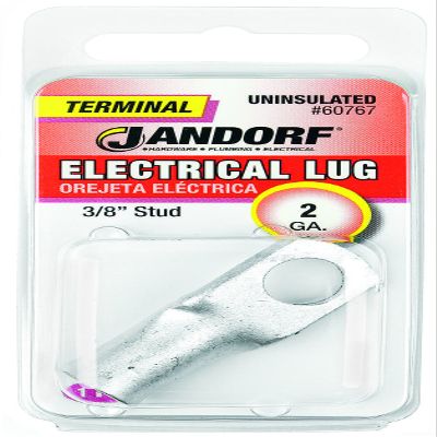 Jandorf 60767 TERM ELECTR LUG 2 UN Terminal, No Size, Silver