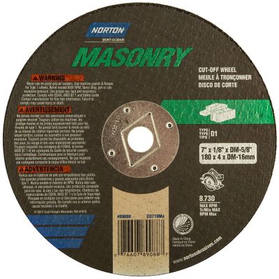 Masonry Cut Whl 7x1/8