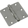 National Hardware Door Hinge N830-245 - Satin Nickel, 3-1/2 Inch Round Corners - Metal view 1