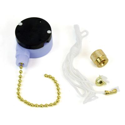 Jandorf 61202 PULL CHAIN BR Switch, No Size, Brass