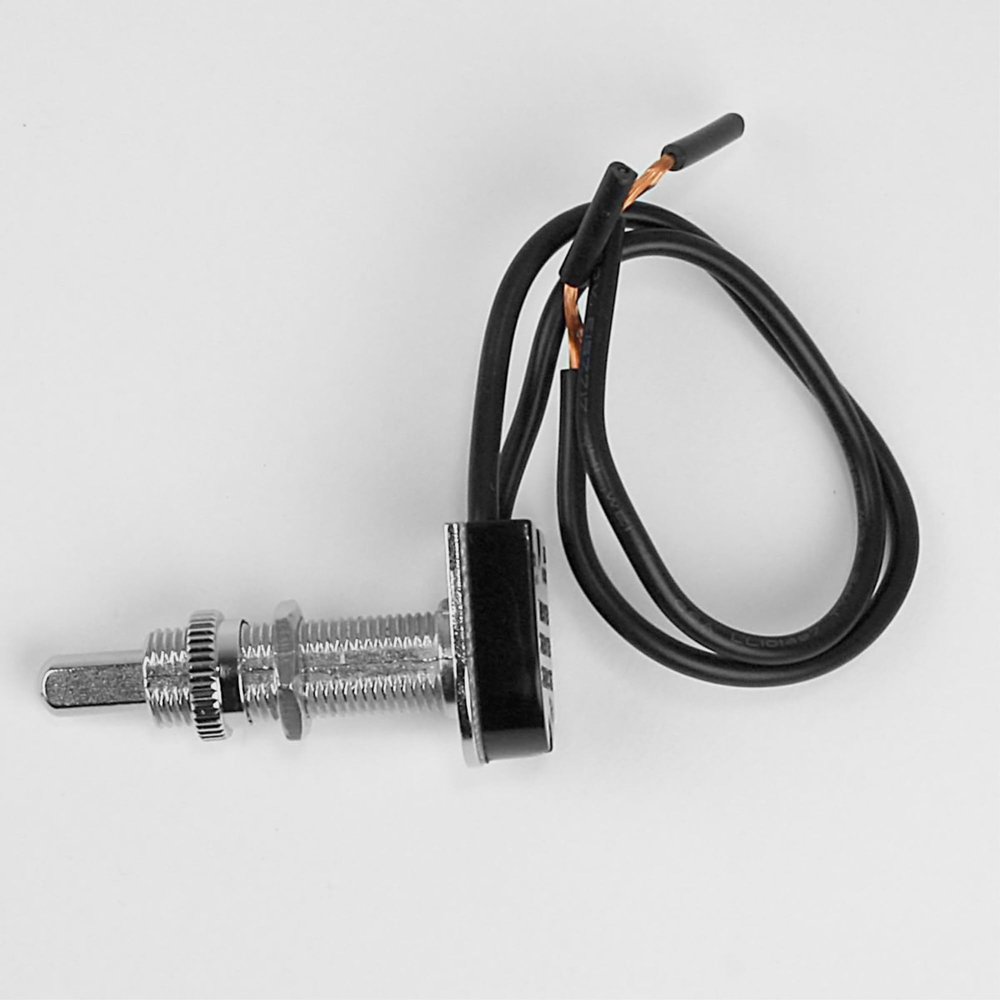 Switch, Nickel Push Button, On/Off: Sleek Finish for Modern Applications