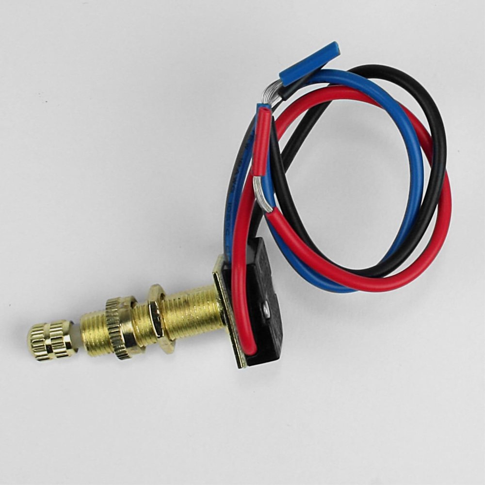 Switch, Rotary, 3-Way, Brass, 2-Circuits: Durable Design for Reliable Operation