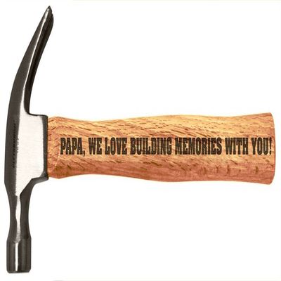 Personalized Gifts for Papa We Love Building Memories With You Hammer