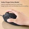 ELECOM DEFT Trackball Mouse, Wired, Finger Control, 8-Button Function with Smooth Tracking, Ergonomic Design, Windows11, macOS (M-DT2URBK) view 2