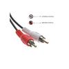 2 Pack, 12 Feet 2 RCA Male to Male Audio Cable (2 White/2 Red Connectors) , CNE467011 view 3