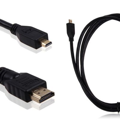 Durpower 3FT Micro HDMI Video/Audio Output HDTV TV Cable Lead Cord for Olympus u Stylus Tough TG-630 TG-830 iHS