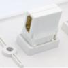 RiteAV - 1 Port HDMI Right Angle with 1 Cat6 Ethernet Port Wall Plate Female to Female White view 2