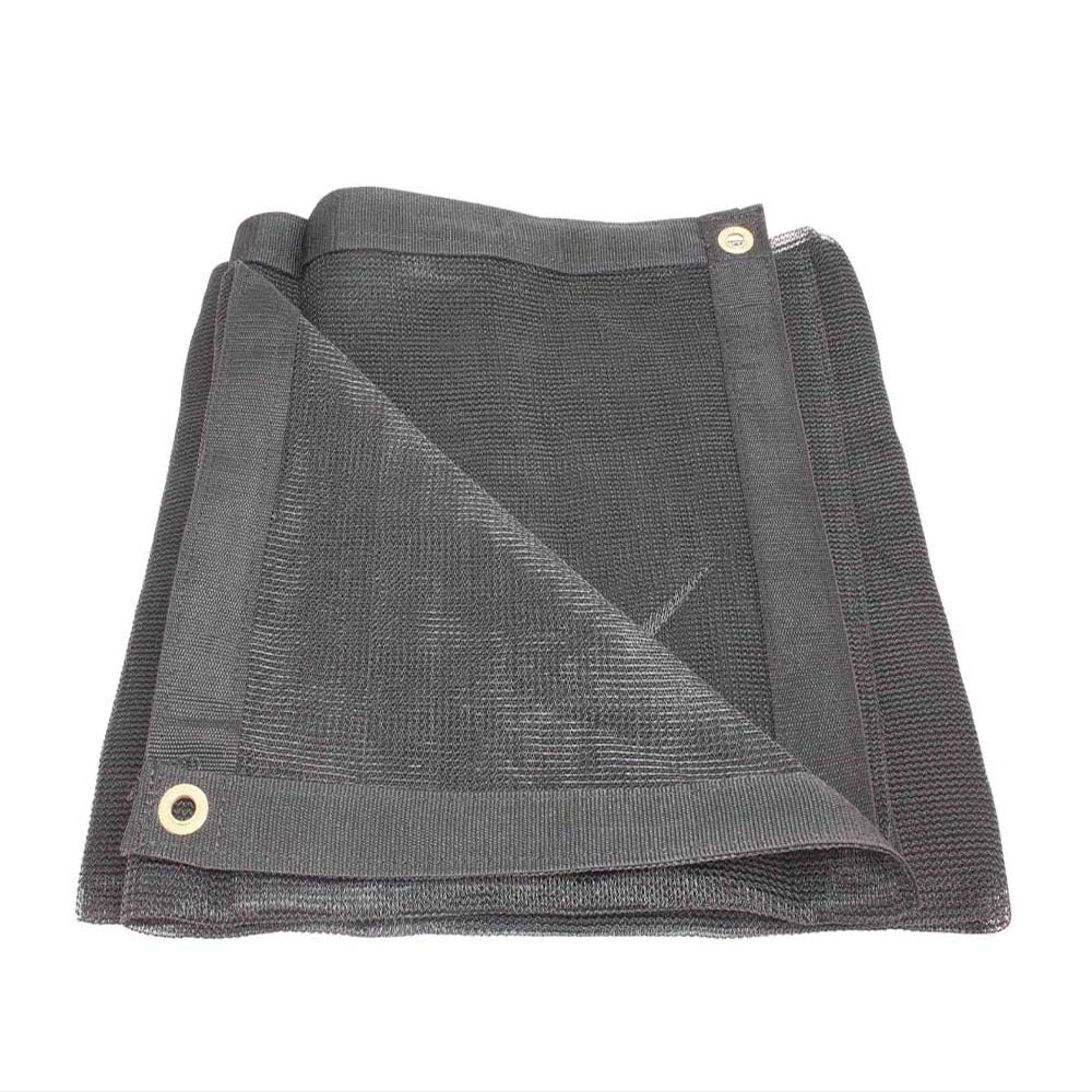 12'x16' Black 70% Shade Mesh Tarp for Outdoor w/Grommets - 6 Oz Extra Durable Heavy Duty Mesh Tarps for Dump Truck, Rolloff Trucks - Mesh Shade Net Cloth for Sun, Plant, Patio