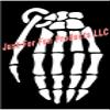 Just For Fun White - 5.5 x 3.5 Grenade Hand Skeleton Vinyl Die Cut Decal Bumper Sticker, Windows, Cars, Trucks, laptops, etc view 1