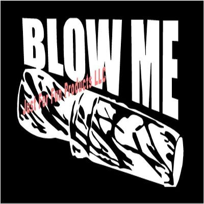 6 x 3.5 Blow Me Duck Call Goose Vinyl Die Cut Decal Bumper Sticker, Windows, Cars, Trucks, laptops, etc