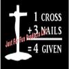 6 x 4.25 1 Cross 3 Nailes 4 Given Christian Jesus Vinyl Die Cut Decal Bumper Sticker, Windows, Cars, Trucks, laptops, etc view 1