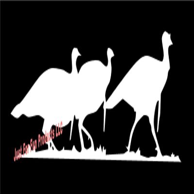 7 x 2.25" Turkeys in Line Tom Strut Vinyl Die Cut Decal Bumper Sticker, Windows, Cars, Trucks, laptops, etc