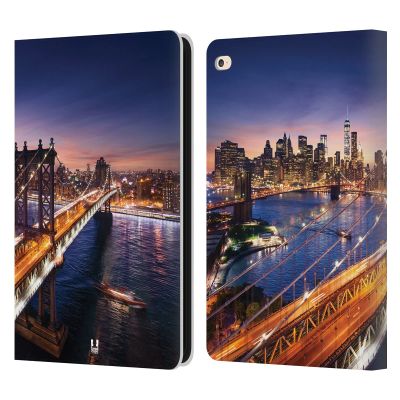 Head Case Designs Brooklyn Bridge City Skylines Leather Wallet Case Compatible with Apple iPad Air 2 (2014)