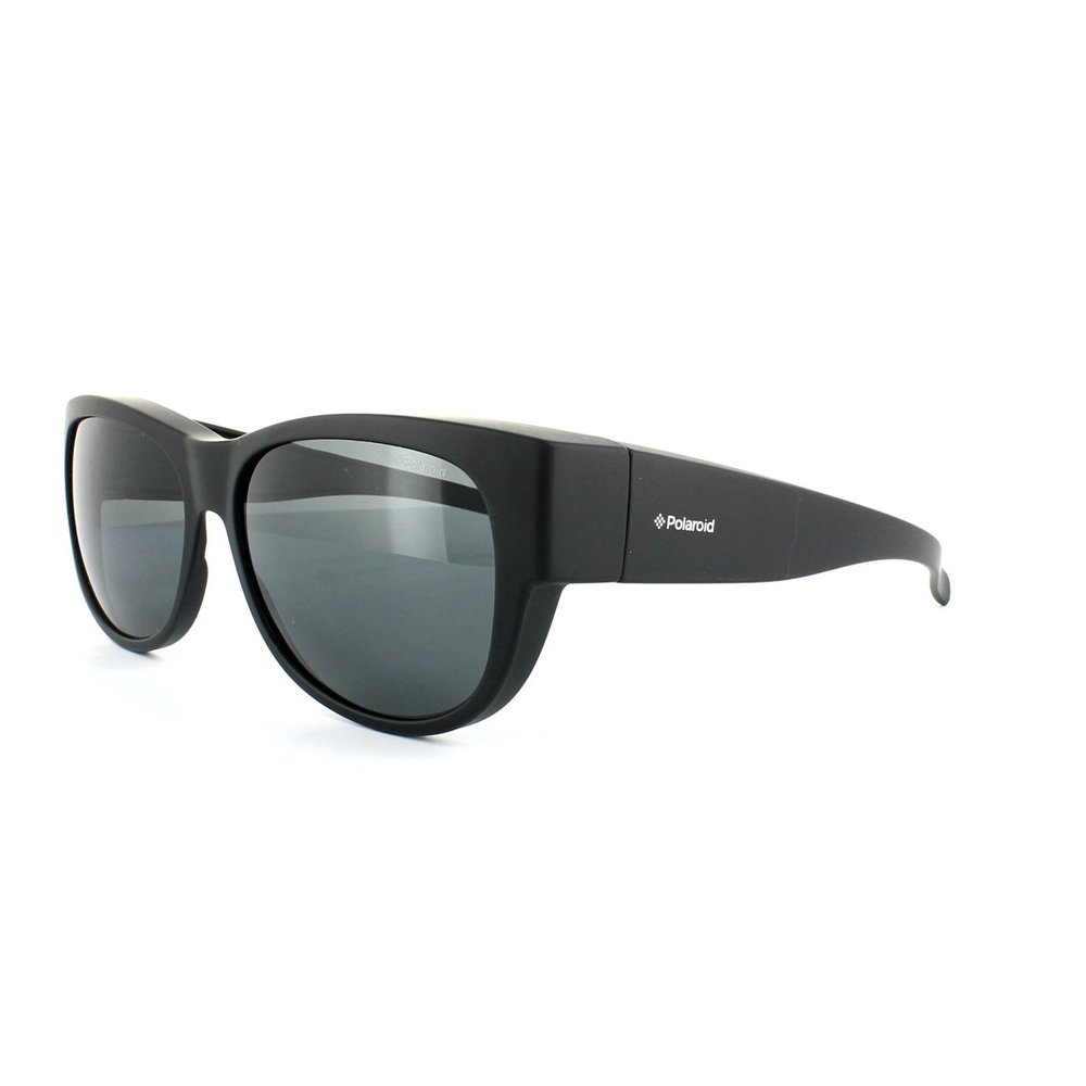 Polaroid Suncovers Fitover Sunglasses 9004/S DL5 Y2 Matte Black Grey Polarized