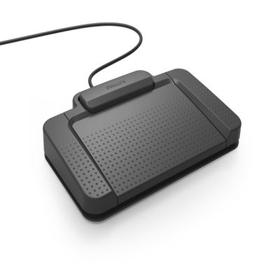 Philips ACC2330 4-Pedal Foot Control for Digital Systems for Professional Dictation with Toe Touch Control