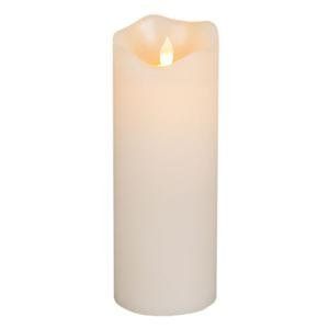 Motion Flame 3x8 LED Candle Christmas, 4InL x 4InW x 8InH, White