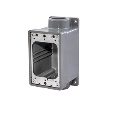 Hubbell HBL6083 Box Watertight FD Box, 3/4IN, Gray