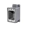 Hubbell HBL6083 Box Watertight FD Box, 3/4IN, Gray view 1