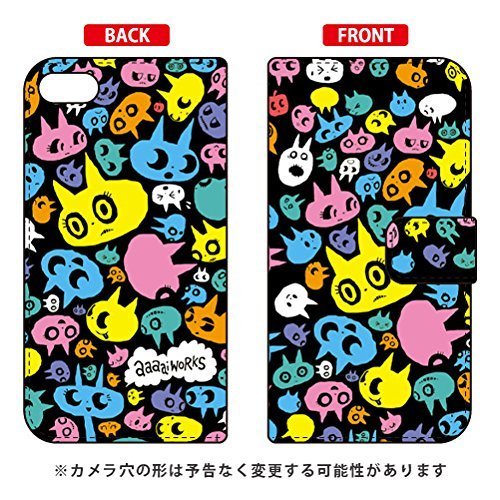 Second Skin Notebook Type Smart Phone Case aaaaiworks "CAT DOG (Neon"/For Ipod Touch (1st Generation) atc6th ijtc  401  LJ02