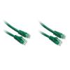 C&E 2 Pack Cat5e Cable with UTP Molded Boot 350MHz 7 Feet Green, CNE483196 view 1
