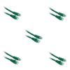 C&E 5 Pack Cat5e Cable with UTP Molded Boot 350MHz 7 Feet Green, CNE483226 view 1