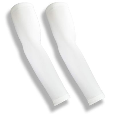 iM Sports Skin Guards Skin Protection Full Arm Sleeves + Protects Aging or Thin Skin + UV Protection - Unisex + Made in USA - White - X-Large/XX-Large - Pair