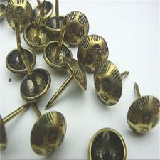 #9h Antique Brass Upholstery Nails Qty. 100 Pcs.