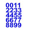 3" Inch Premium Mailbox Numbers (Blue) - Waterproof Stickers for Outside Mailboxes, Personalized Numbers for Mailbox, Multi Purpose Fade Resistant Mailbox Numbers - by Custom Decal US view 2