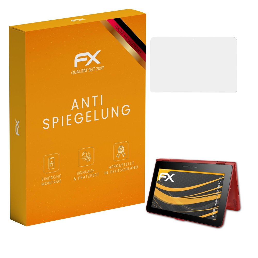 atFoliX Screen Protector compatible with HP Pavilion 11 x360 2015 Screen Protection Film, anti-reflective and shock-absorbing FX Protector Film (2X)