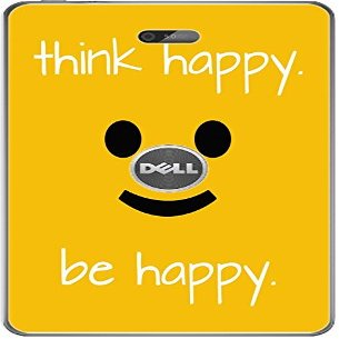 Be Happy Think Happy Smiles Vinyl Decal Sticker Skin by Debbie's Designs for Dell Venue 8