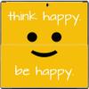 Be Happy Think Happy Smiles Vinyl Decal Sticker Skin by Debbie's Designs for Surface RT view 1