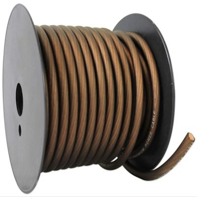 Rockville R8G50B 8 Gauge 50ft Power/Ground Cable, High-Purity Copper, Flexible PVC Jacket, Noise-Free Design, for Car Audio Enthusiasts