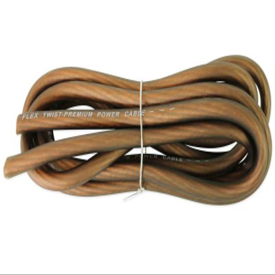 Rockville R8G6B 8 Gauge 6ft Black Car Amp Power/Ground Cable, Oxygen-Free Copper, Flexible Super-Flex Design, Durable PVC Jacket, for Car Audio Systems