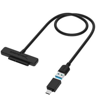 SABRENT USB 3.1 to 2.5in SATA SSD/Hard Drive Adapter Cable, UASP (EC-SS31)