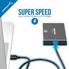 SABRENT USB 3.1 to 2.5in SATA SSD/Hard Drive Adapter Cable, UASP (EC-SS31) view 2