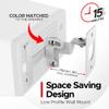 Sound Bass Wall Mount for Sonos Play:3 Only, White, Tilt & Swivel, 1pc view 4