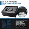 Barska Digital Keypad Security Safe Box  0.15 Cu Ft Solid Steel Top-Opening Drawer Safe with Deadbolts for Home, Office, Jewelry, Cash, and Valuables view 4