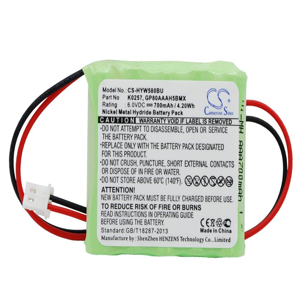 VINTRONS 700mAh Replacement Battery for Honeywell 5800RP Wireless, 5800RP Wireless Repeater, Coaster