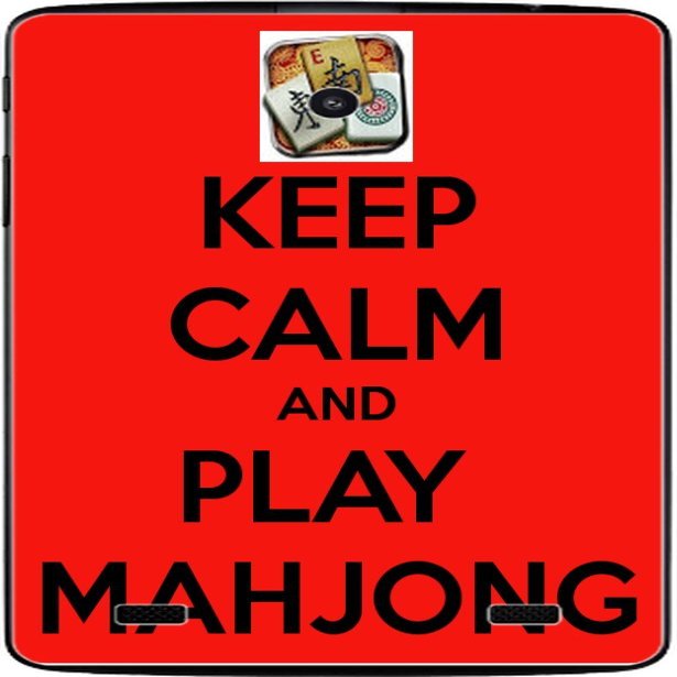 Keep Calm and Play Mahjong Vinyl Decal Sticker Skin by Debbie's Designs for G Pad 7.0