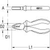 KS Tools 922.8019 Ultimate Combination Pliers 205 mm view 2