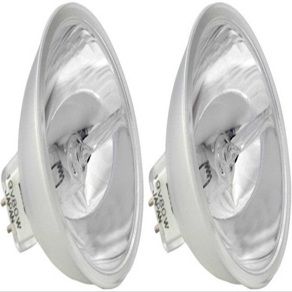 Eiko EKE Halogen Dichroic Reflector Bulb (Pack of 2), 21 Volts, 150 Watts, CC-6 Filament, 1.75"/44.5mm MOL, 2.00"/50.8mm MOD, 200 Rated Life, MR16 Bulb, GX5.3 Base