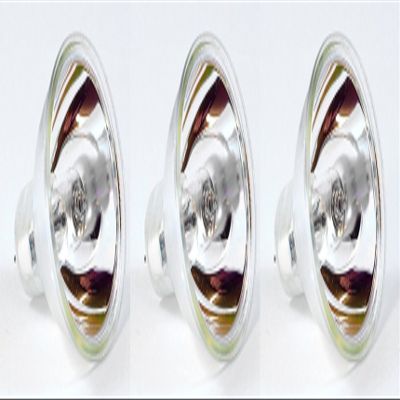 Eiko EKE Halogen Dichroic Reflector Bulb (Pack of 3), 21 Volts, 150 Watts, CC-6 Filament, 1.75"/44.5mm MOL, 2.00"/50.8mm MOD, 200 Rated Life, MR16 Bulb, GX5.3 Base