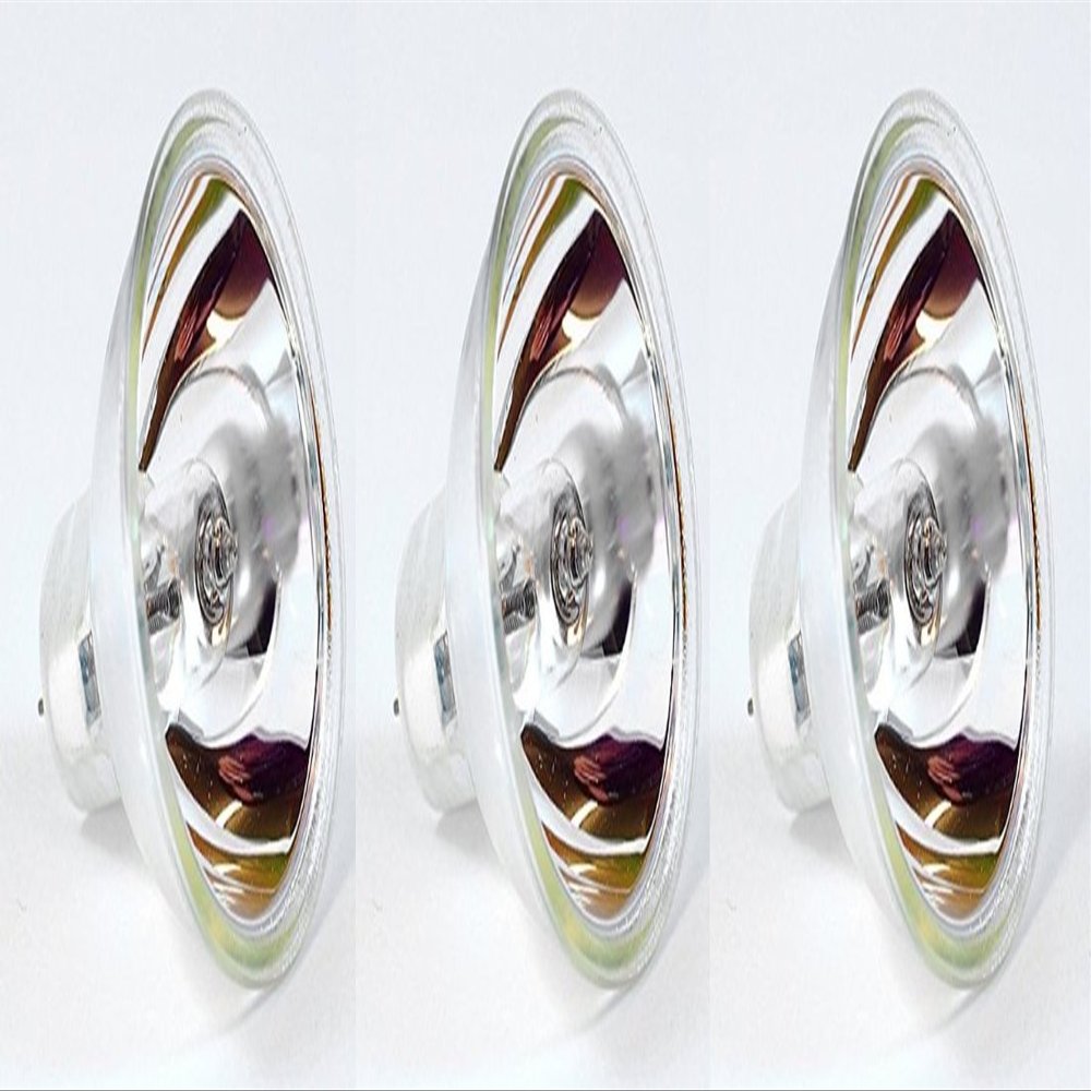 Eiko EKE Halogen Dichroic Reflector Bulb (Pack of 3), 21 Volts, 150 Watts, CC-6 Filament, 1.75"/44.5mm MOL, 2.00"/50.8mm MOD, 200 Rated Life, MR16 Bulb, GX5.3 Base