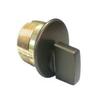 Kaba Ilco 7161TK2-46 Standard Turnknob Mortise Cylinder - Duracolor Brown Aluminum view 1
