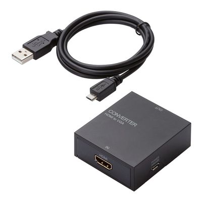 [2015 Model] ELECOM daunsukyankonba-ta- HDMI to VGA 3.5  HDMI 4 X USB External Power Ad  hdcv01
