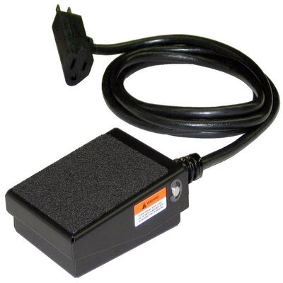 SSC Controls S100-1501 Foot Switch, Electrical, Momentary Action, Made in USA, 8-ft Cable with Piggyback Plug, Steel Billy Pedal, Power Tools, Woodworking, Grinders, On/Off